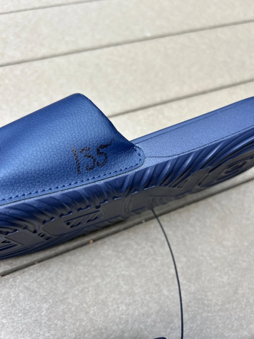 Under Armour Navy Midshipmen Slides  Size 13 NWT